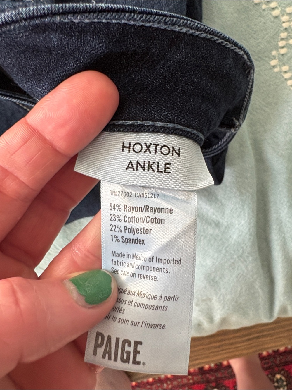 PAIGE Hoxton Ankle straight leg jeans - Picture 2 of 7